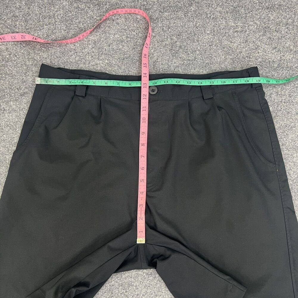 Vintage Under Armour Shorts Mens 38 Black Pleated High Rise Performance Golf - Picture 3 of 11